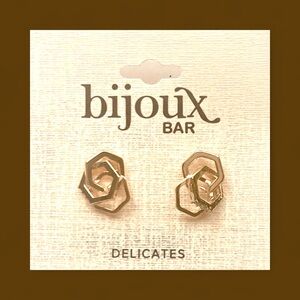 Bijoux Bar Gold Earrings